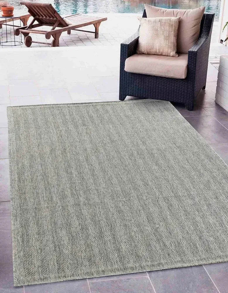 Harper Herringbone Dark Grey Runner Rug