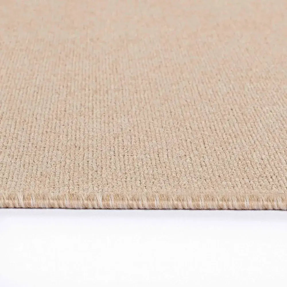 Simple Living Area Light Beige Runner Rug (Sim)