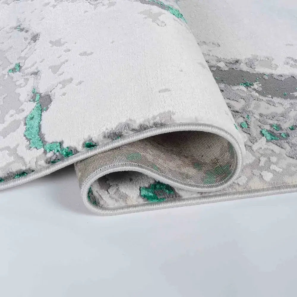 Emperor 325 Picasso Aqua Runner Rug