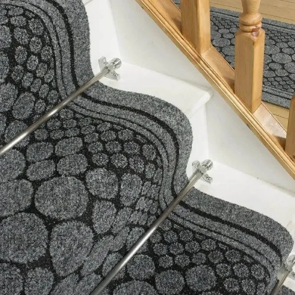 Vintage Elegant Grey Stairs Runner (Cork)