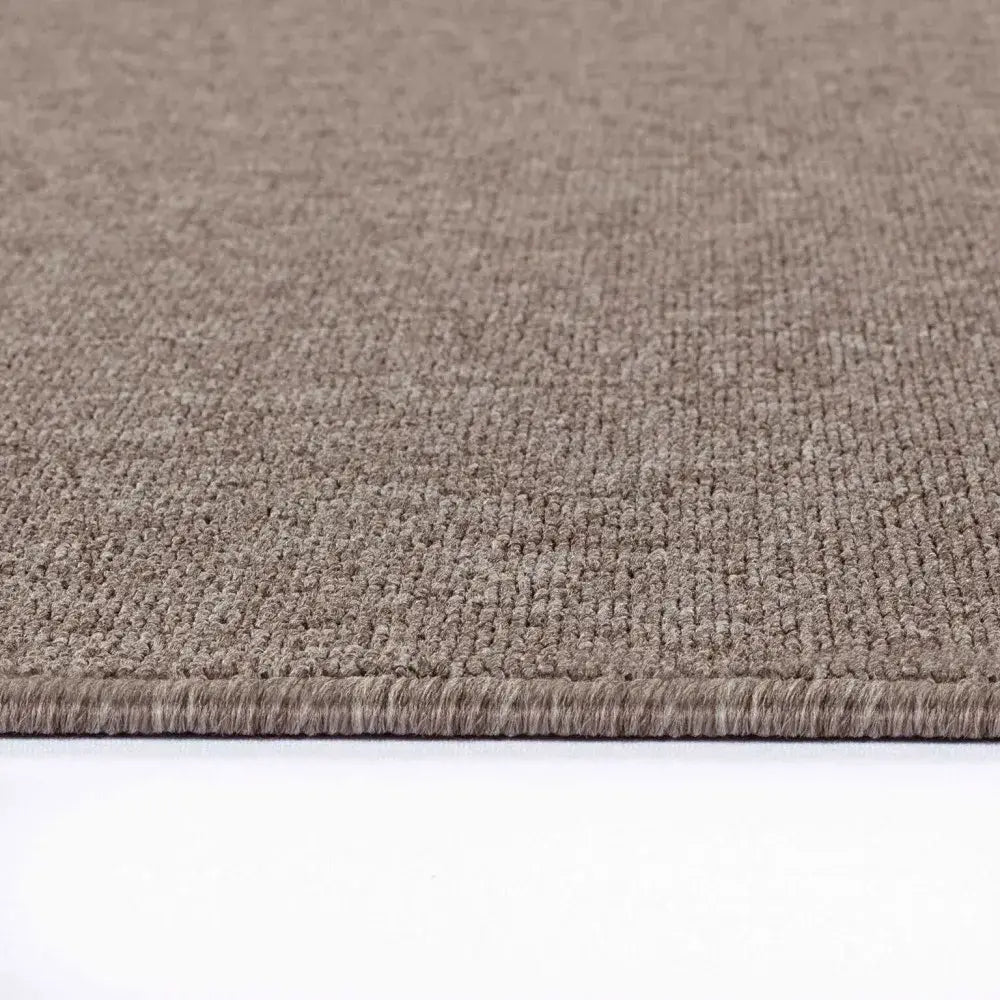 Simple Living Area Dark Beige Runner Rug (Sim)