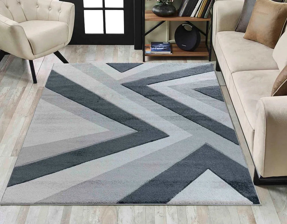 Valencia 740 Living Room Area Rug Grey