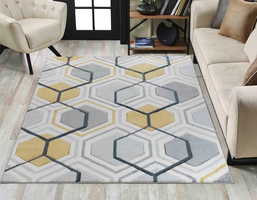 Valencia 750 Living Room Area Rug Grey