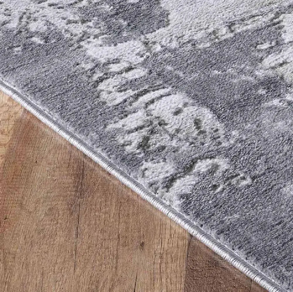 Serenity 211 Living Room Area Runner Rug Grey