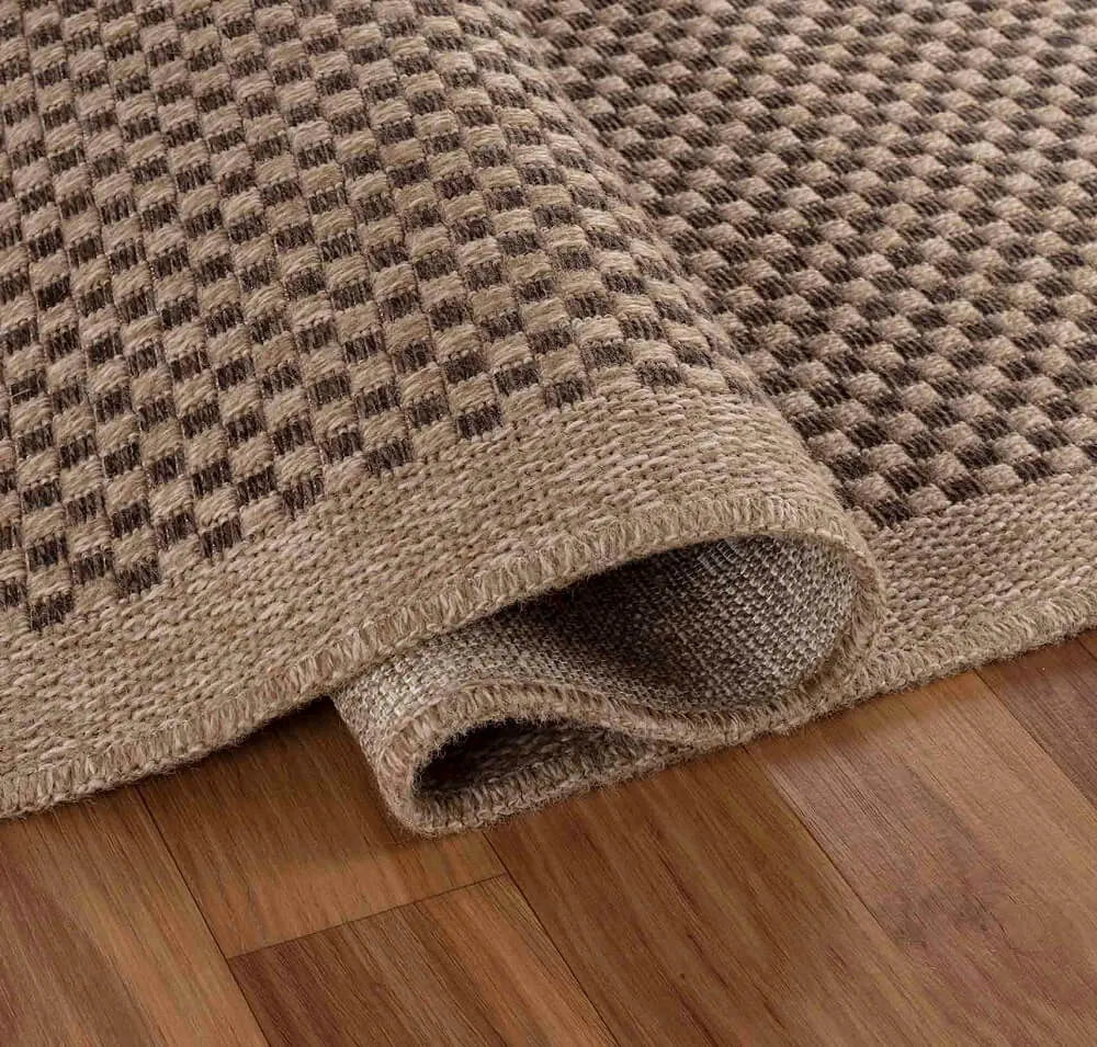 Harper Checkered Jute Door Mat