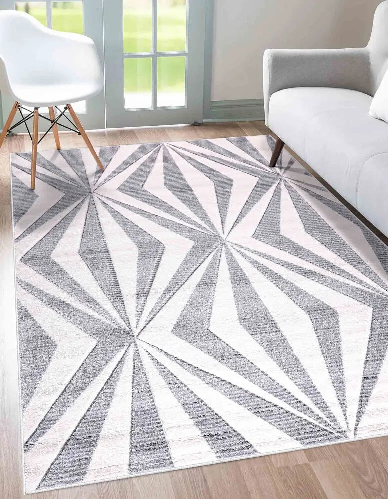 Valencia 765 Living Room Area Rug Silver