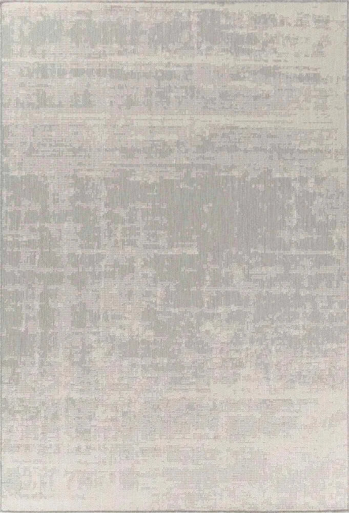 Sky Abstract Living Room Area Runner Rug Silver