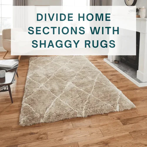 How to Use Shaggy Rugs to Divide Spaces in Open-Concept Homes