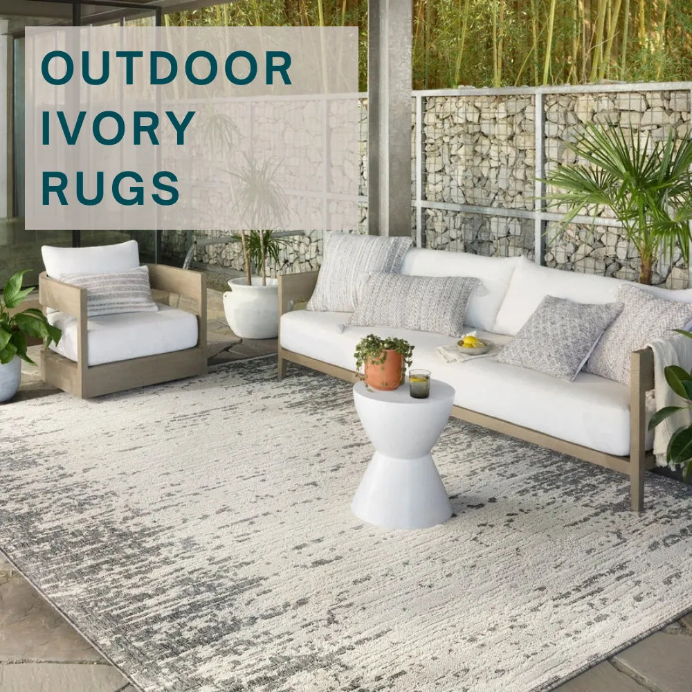 Ivory Rugs Style Options in Outdoor Living Areas