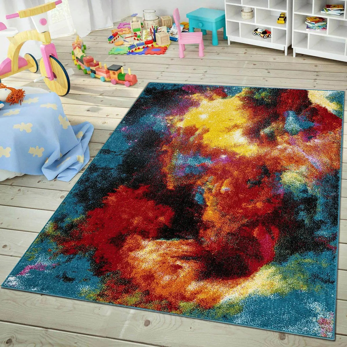 Light Multicolor Rug Multi-Colour Rugs UK - Vibrant & Stylish Area Rugs
