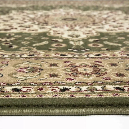 Vintage Traditional Runner Rugs Green (R-174)