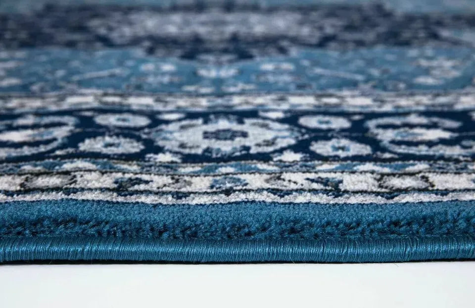 Vintage Traditional Runner Rugs Blue (R-174)