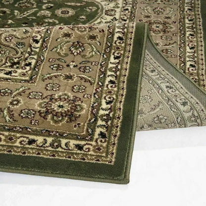 Vintage Traditional Runner Rugs Green (R-174)