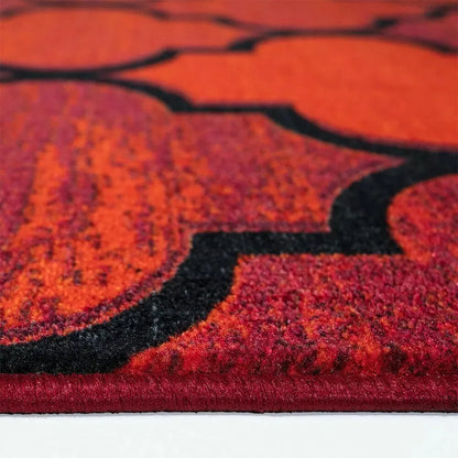 Washable Outdoor Runner Rugs Red (OURA)