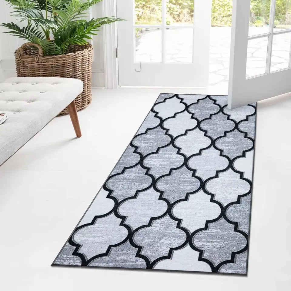 Washable Outdoor Runner Rugs Grey (OURA)