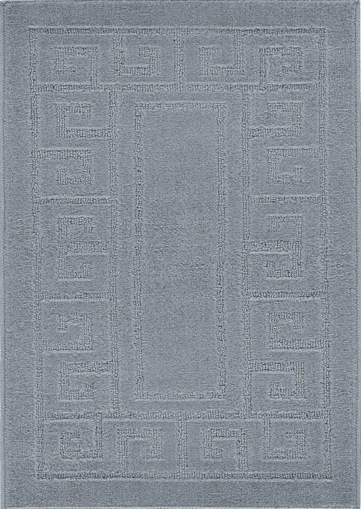 Greek Key Floor Runner Mats Dark Grey (Ivy)