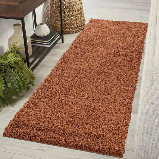 Oxford Living Room Area Runner Rug Terracotta