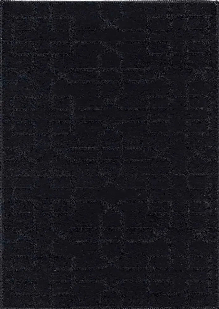 Greek Key Floor Runner Mats Siam Black (Ivy)