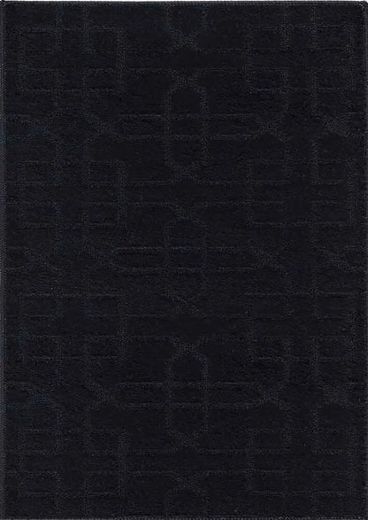 Greek Key Floor Runner Mats Siam Black (Ivy)