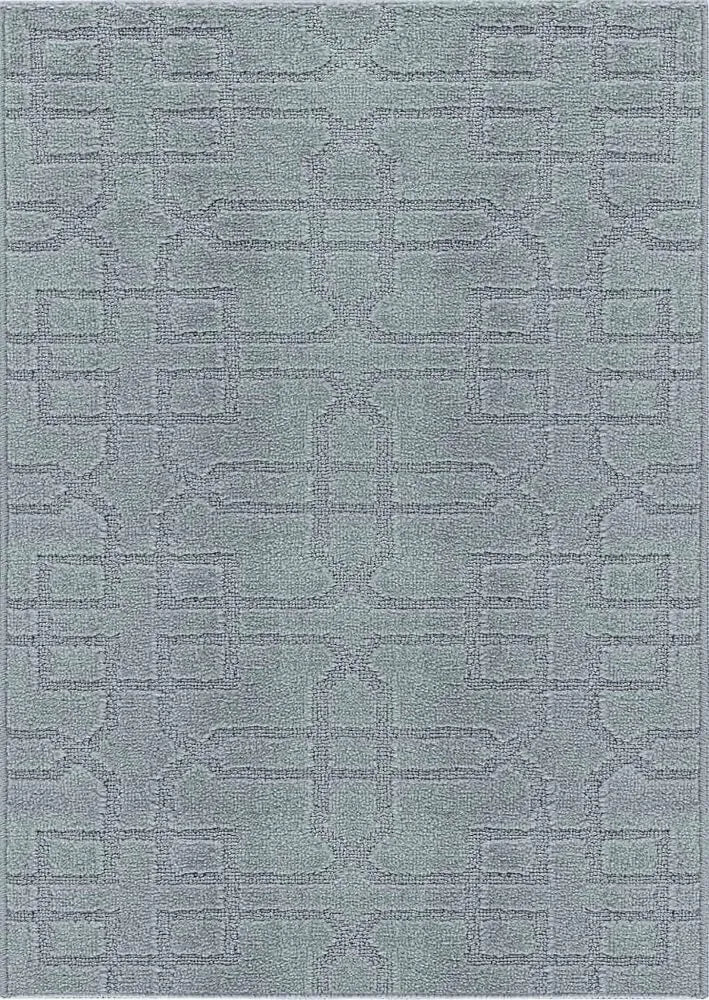 Greek Key Floor Runner Mats Siam Dark Grey (Ivy)