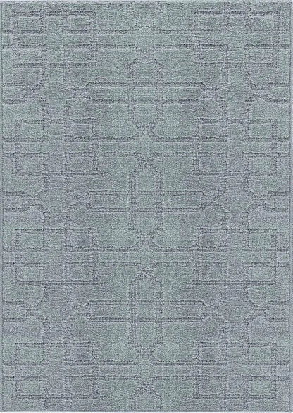 Greek Key Floor Runner Mats Siam Dark Grey (Ivy)