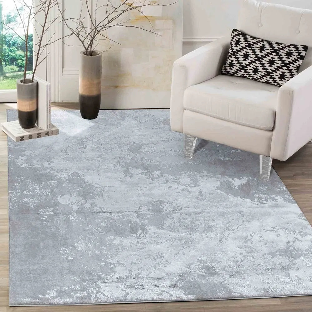 Serenity 271 Living Room Area Runner Rug Grey