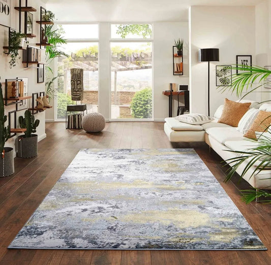 Emperor 310 Onyx Gold Runner Rug