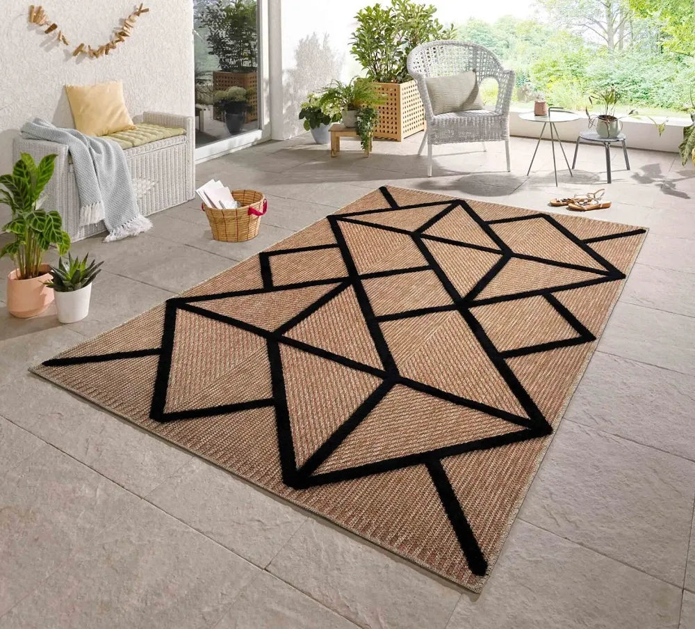 Harper Prism Black Runner Rug