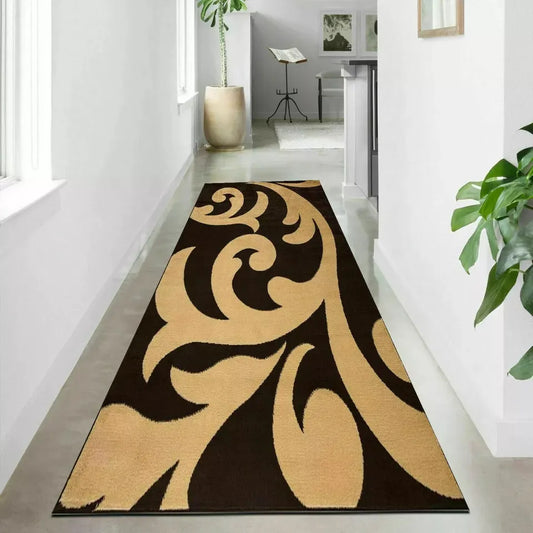 Buy Floral Area Runner Rugs Brown (Sop)