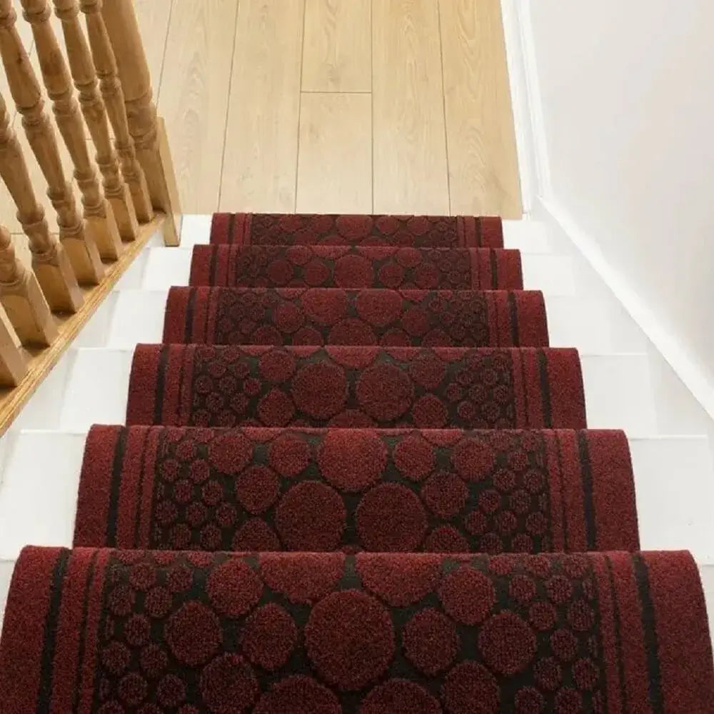 Vintage Elegant Red Stairs Runner (Cork)