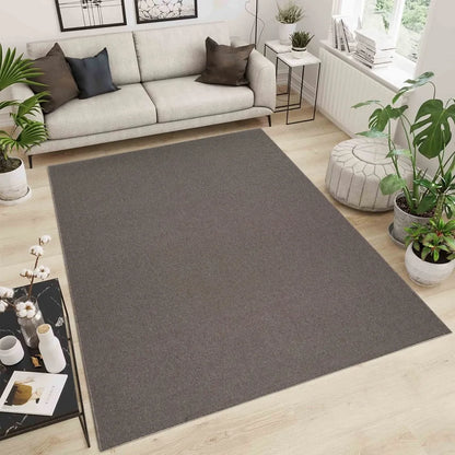 Simple Living Area Dark Beige Runner Rug (Sim)