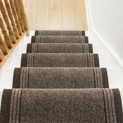 Cozy Brown Carpet Runner For Stairs (Sydney)