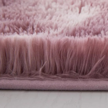 Soft Fluffy Decorative Lilac Tye Dye Runner Shaggy Rugs (IR)