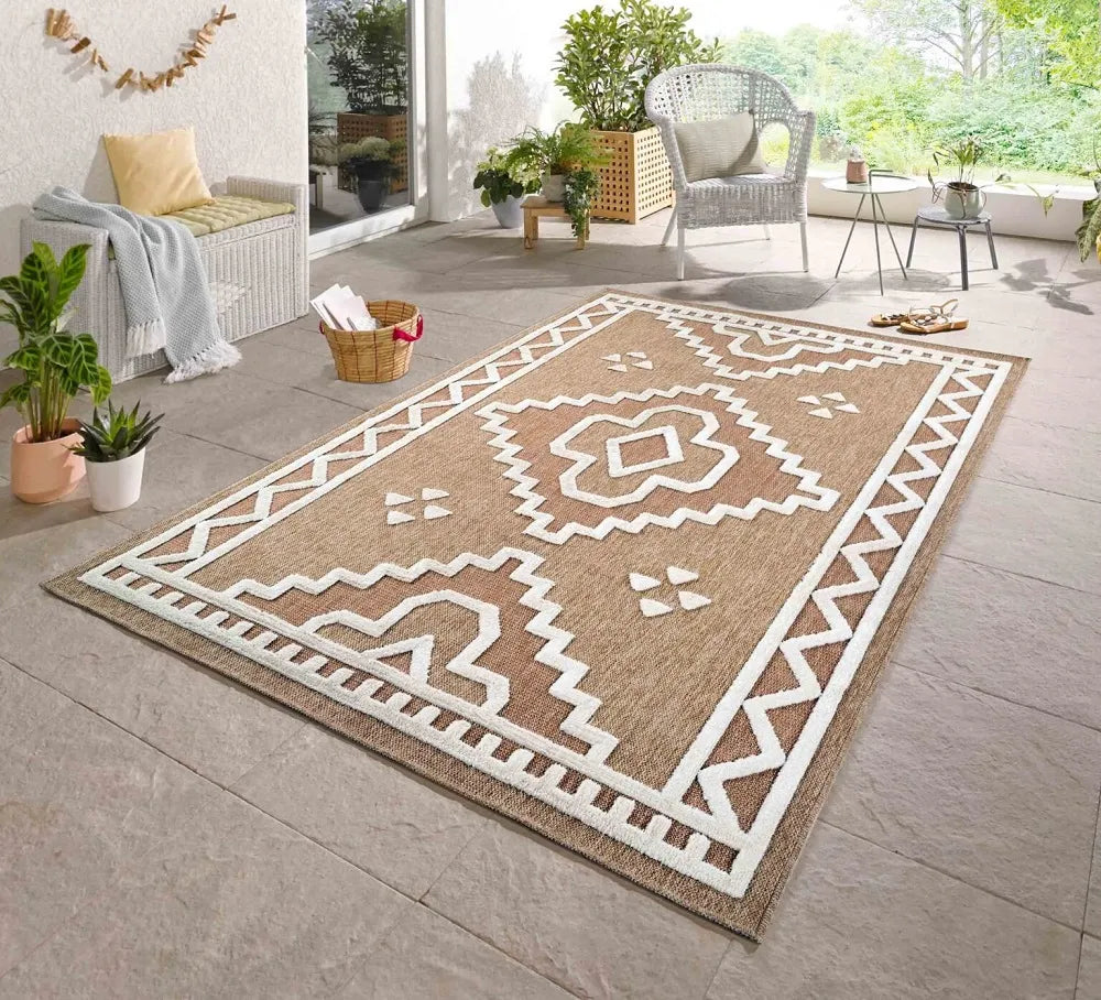 Harper Diamond Cream Runner Rug