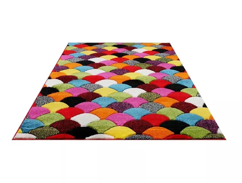 Colorful Area Runner Rugs Scales (Multi)