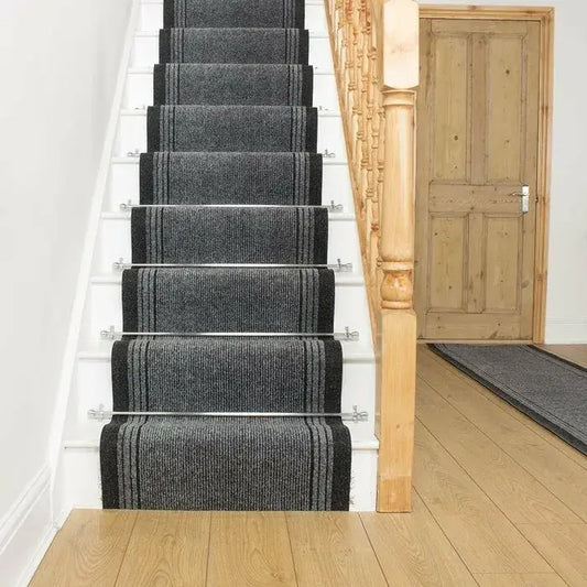 Cozy Grey Carpet Runner For Stairs (Sydney)