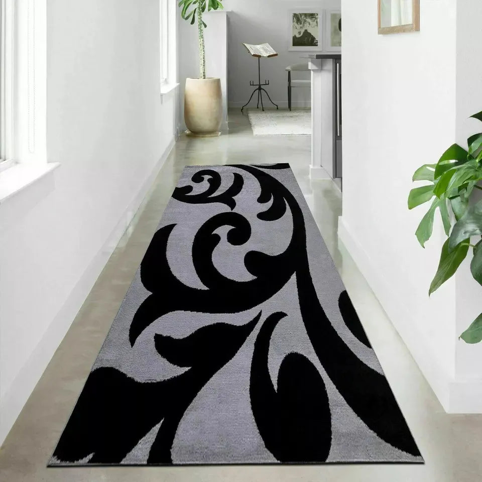 Buy Floral Area Runner Rugs Silver (Sop)