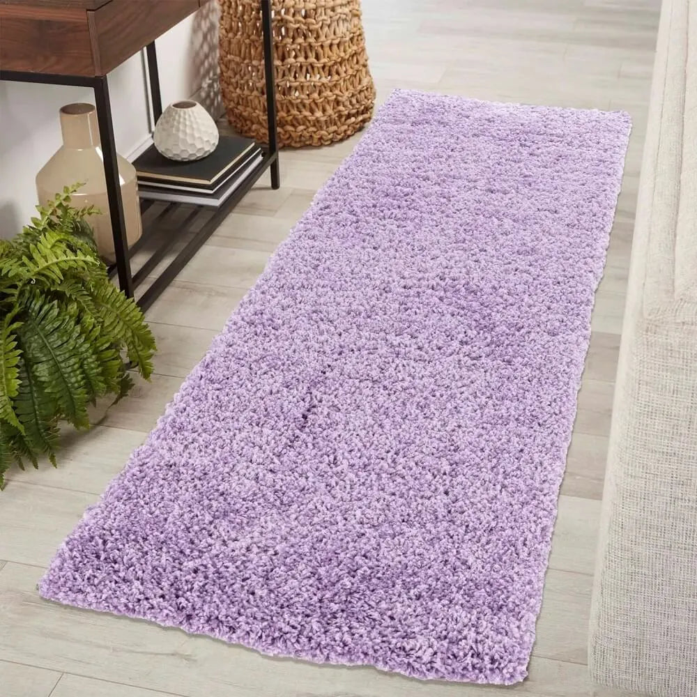 Oxford Living Room Area Runner Rug Lilac