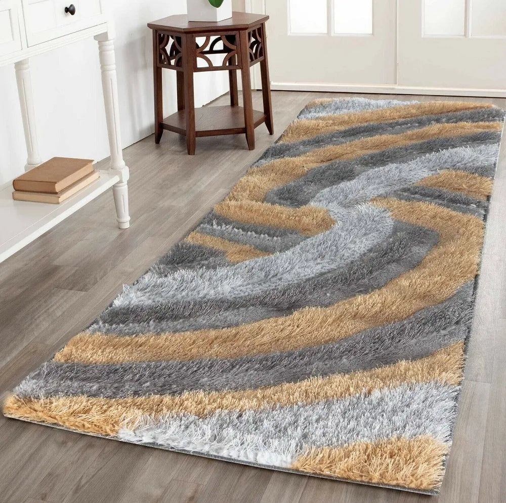 California 640 Ochre Runner Rug