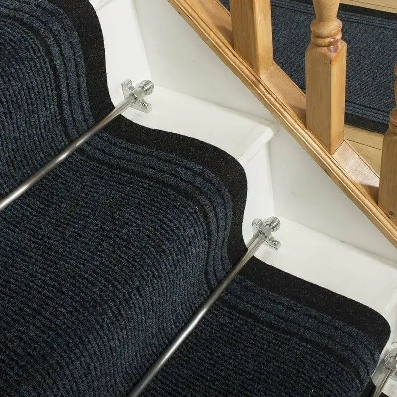 Cozy Anthracite Carpet Runner For Stairs (Sydney)