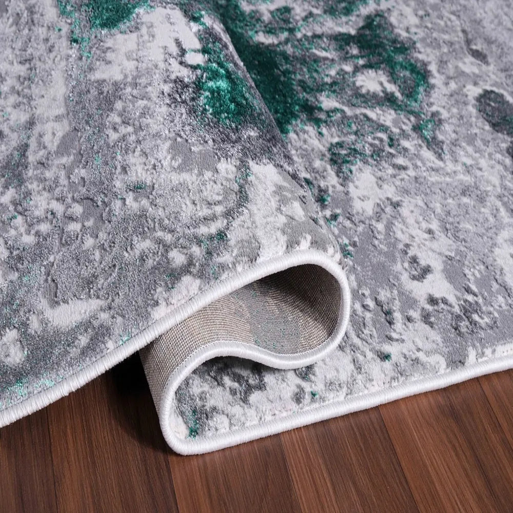 Emperor 310 Onyx Aqua Runner Rug