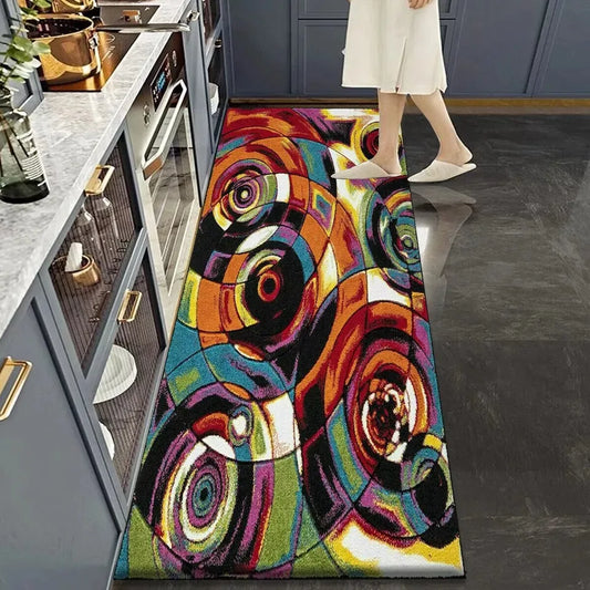 Colorful Area Runner Rugs Moon Light (Multi)