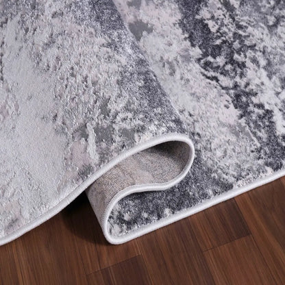 Emperor 310 Onyx Silver Runner Rug