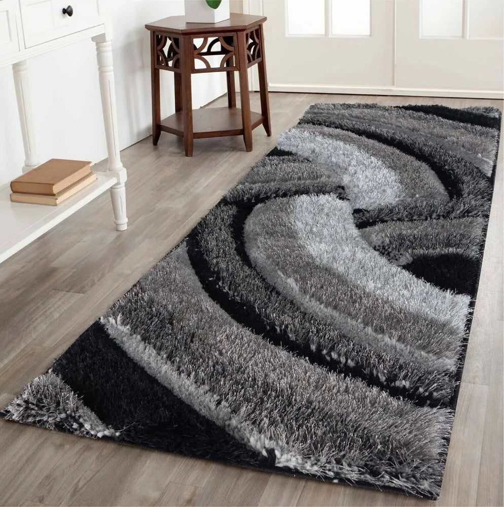 California 640 Grey Runner Rug