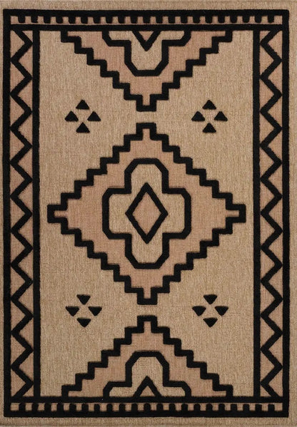 Harper Diamond Black Runner Rug