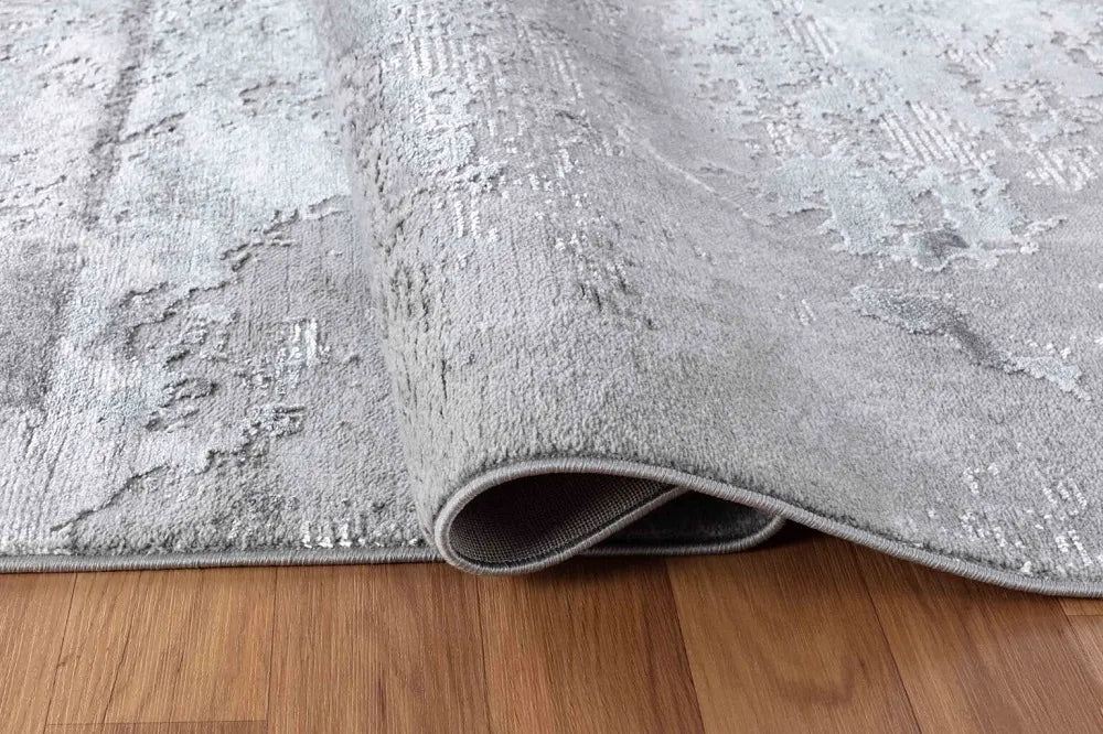 Serenity 271 Living Room Area Runner Rug Grey