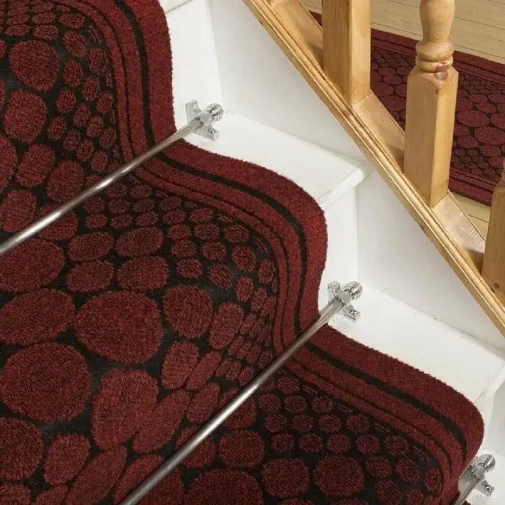 Vintage Elegant Red Stairs Runner (Cork)