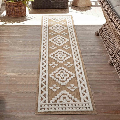 Harper Diamond Cream Runner Rug