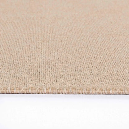 Simple Living Area Light Beige Runner Rug (Sim)