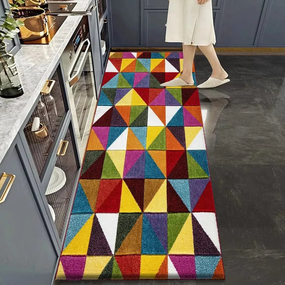 Colourful Area Runner Rugs Triangle (Multi)